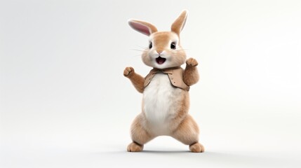 Joyful Rabbit Celebrating Dance, International Event