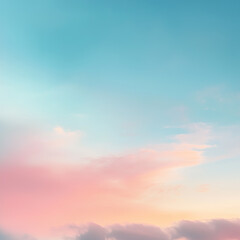 Fototapeta premium sky blue and gentle pink