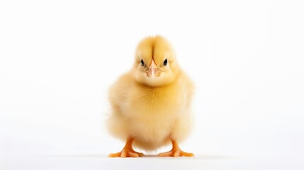 Obraz premium Cute Chick on White Background