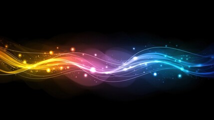 Obraz premium Dynamic color flow abstract art digital design vibrant creative visual expression