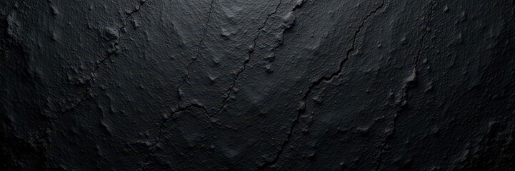 Black textured concrete wall Deep crevices, distressed look , wall, backdrop, urban