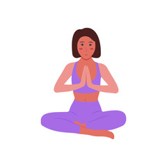 Yoga, Indian Symbol Vector Illustration