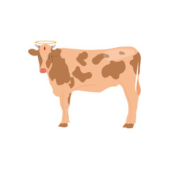 Holy Cow, Indian Symbol Vector Illustration