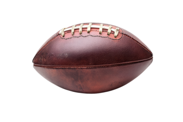 American football ball isolated on transparent or white background, png