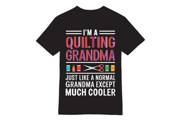 Cool Quilting Grandma T-Shirt