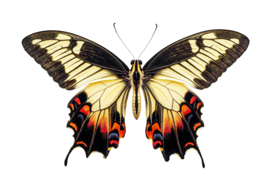 butterfly isolated on transparent or white background, png