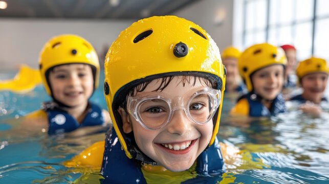 Happy Kids Swimming Pool Safety Helmets