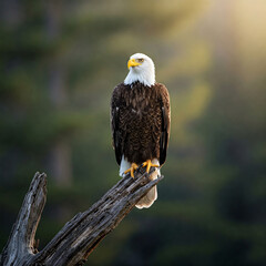 portrait of a bald eagle