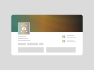 LinkedIn abstract banner mockup for creative profile cover photo and business presentation