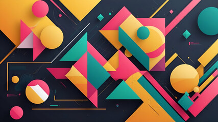 abstract background with colorful circles