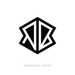 initials RB BR with prism shape logo