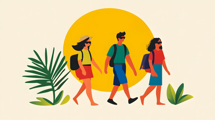 Spring Break Itinerary with Snorkeling, Hiking, and Beach Parties Highlighted in Lively Tropical