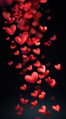 Various heart shapes to convey love with your heart for a happy Valentine's Day. 