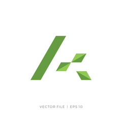 Letter A leaf leaves nature abstract logo