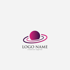 Galaxy logo fully editable vector template