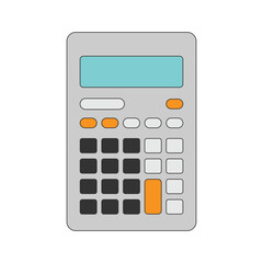 illustration of simple calculator icon