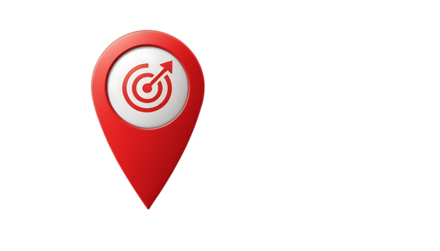 Red map pin icon representing a location marker png