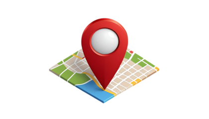 Red map pin icon representing a location marker png