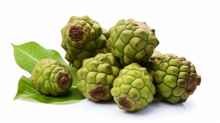Fototapeta premium Isolated Noni Fruit on White Background