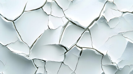 Abstract Background - Cracked White Surface Texture