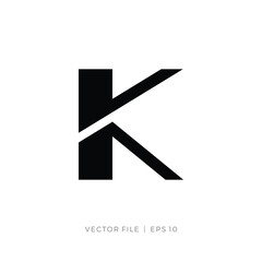 initials letters K or VKA AKV KAV simple logo