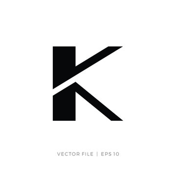 initials letters K or VKA AKV KAV simple logo