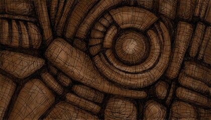 Abstract image for modern interior. Painted on a tablet.