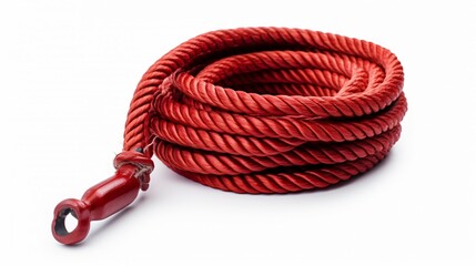 Professional Towing Rope Isolated on White Background