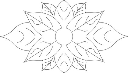 vector sketch illustration silhouette design floral neoclassical style decor ornament ornament classic vintage