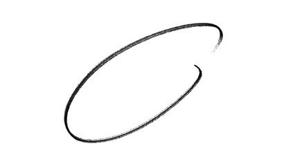 Hand-Drawn Round Doodle PNG | Black Marker Scribble Transparent Background