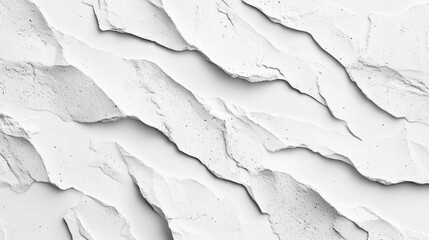 Obraz premium Textured white plaster surface with unique waves and patterns, perfect for backgrounds and design projects.