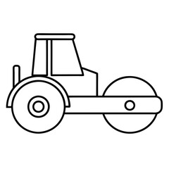 tractor on a white background