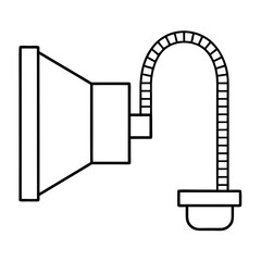 vector illustration of a keyhole