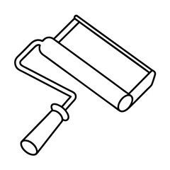 paint roller vector illustration