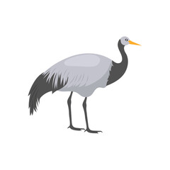 Red Crowned Crane,  China Symbols Vector Illustration