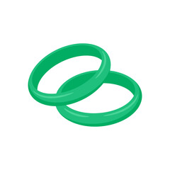 Jade Bangles,  China Symbols Vector Illustration