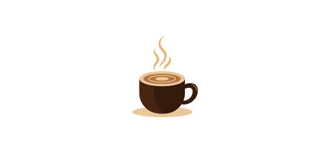 Steaming Coffee Cup Illustration