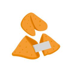 Fortune Cookie,  China Symbols Vector Illustration