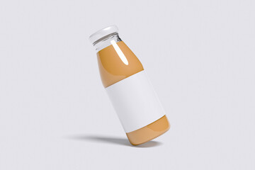 Juice Bottle with clean background for mockup template