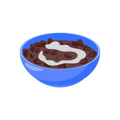 Red Bean Soup,  China Symbols Vector Illustration