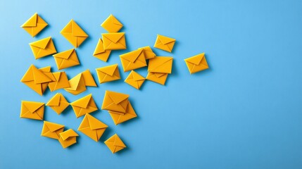 background with envelopes, communication e-mail, internet business, documents