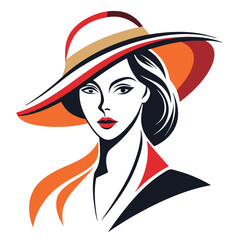 Woman icon. women face vector art, line art icon design, 