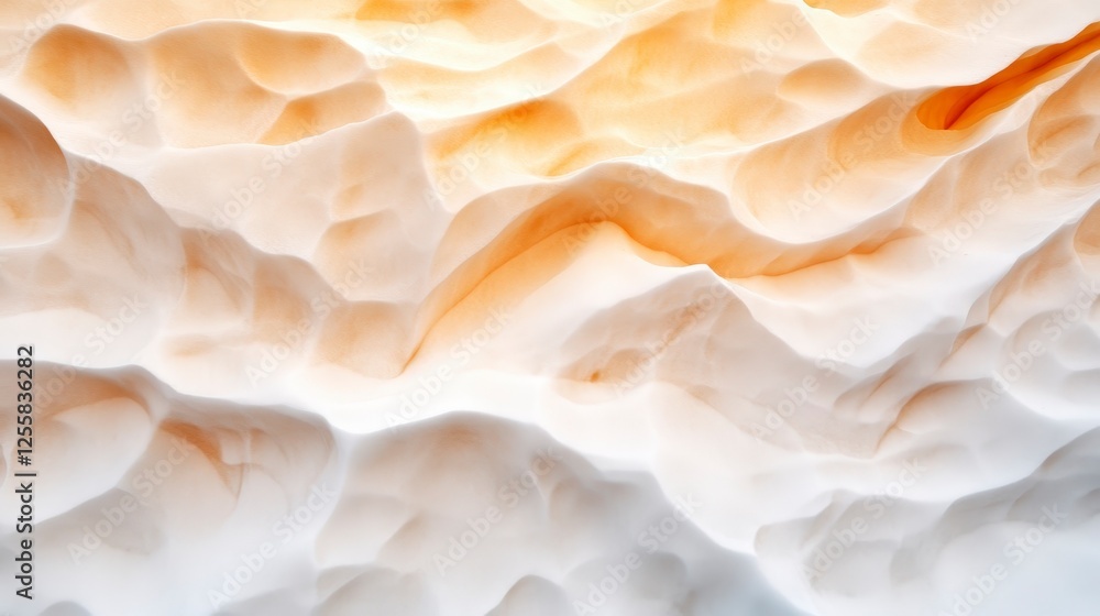 Poster abstract texture with smooth curves and warm light creating a tranquil background