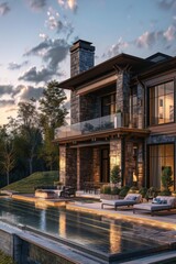 Gorgeous and stunning luxurious house that has an amazing and picturesque view of the landscape outside