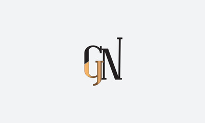 GN, NG , G , N , Abstract Letters Logo Monogram
