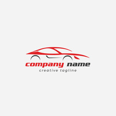 Car logo, race, transport, fast, vehicle, speed logo fully editable vector template