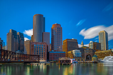 Fototapeta premium Boston’s Waterfront on a Summer Day