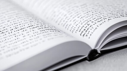 Open book displaying handwritten text on pages