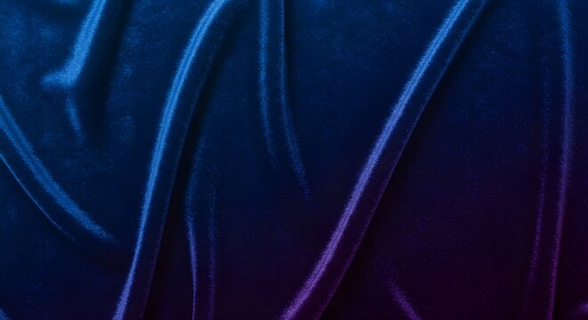 Degradado de azul zafiro y morado medianoche