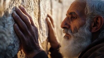 grandfather at the wailing wall